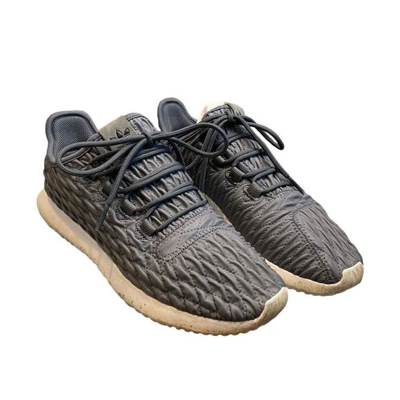 Adidas Tubular Diamond Pattern Running Shoes Sneaker Shadow Onix Gray 8 - Picture 2 of 11